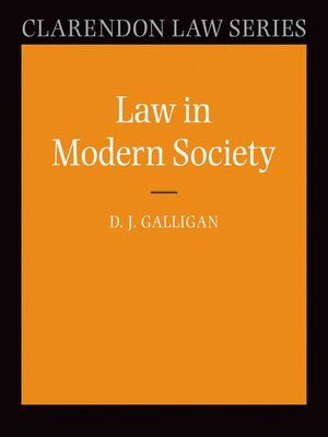cover image of Law in Modern Society